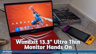 Wimaxit 133quot Ultra Thin Monitor Hands On [upl. by Urien]