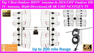 Top 5 Best Outdoor HDTV Antenna in 2024 [upl. by Sedinoel]