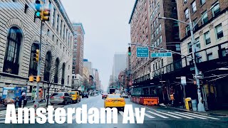 New York City DrivingBroadway and Amsterdam Avenue 01242024 HDR 4K [upl. by Lednyc]