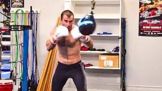 Murat Gassiev Throws BOMBS CRAZY POWER Punching Aqua Bag Workout [upl. by Dippold]