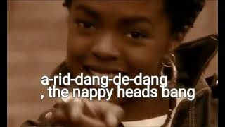 Nappy headThe fugees lyric [upl. by Aelber]