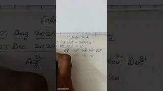 Amazingly Clever Calendar Trick You Can Learn Today  Calendar Calculation Trick 2024 [upl. by Leonteen127]