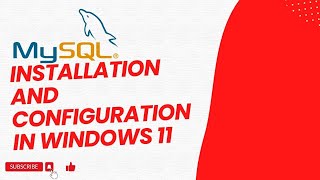 MySQL installation and configuration in windows 11 [upl. by Doretta]