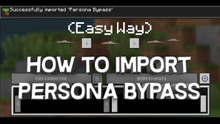 ✓How to Import Loading bypass Easy Way  MCPE116  Drei Gaming YT [upl. by Treharne]