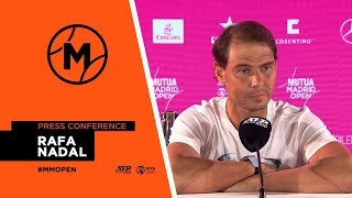 Rueda de prensa con Rafa Nadal  MUTUA MADRID OPEN 2024 [upl. by Ateinotna]