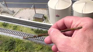 Ballasting Kato NScale Roadbed [upl. by Slorac]