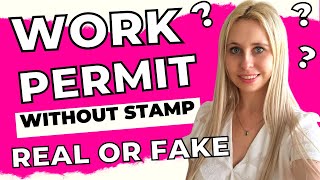 NO STAMP on work permit  Electronic work permit in Poland  Fake or Real  Migrate To Europe [upl. by Neelie]