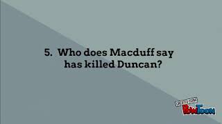 Macbeth Act 2 Scene 4 Quiz [upl. by Kellie762]