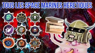 TOUTES les légions de space marine Hérétiques expliquées en 70 minutes  Warhammer 40000 [upl. by Nemracledairam]