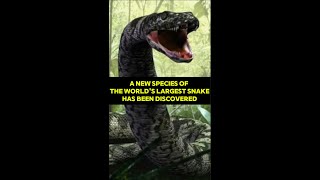 A new species of the worlds largest snake has been discovered shorts animals nature [upl. by Leodora]