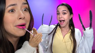 Anything but My Hands Challenge  Merrell Twins [upl. by Aunson294]