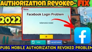 Fix Pubg Authorization Revoked Error Solve Authorization Revoked Pubg Mobile Facebook amp Google Play [upl. by Huttan759]