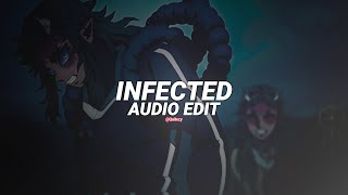 infected slowed  reverb  sickick edit audio [upl. by Racklin]