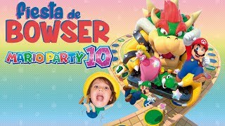 BOWSER METIO LA PATA  MARIO PARTY 10  GAMEPLAY EN ESPAÑOL [upl. by Marlin]