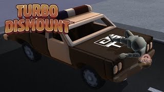 I CRASHED A POLICE CAR Turbo Dismount  Steam Game [upl. by Naji]