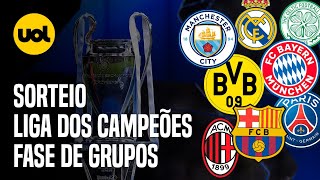 SORTEIO DA CHAMPIONS LEAGUE ONDE ASSISTIR HORÁRIO E REGRAS [upl. by Ettezoj]