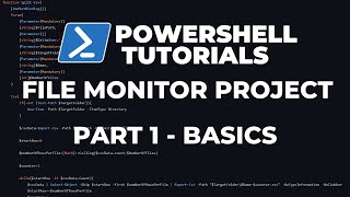 PowerShell Tutorials  File Integrity Monitor Project  Part 1  The basics [upl. by Elleina]