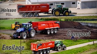 3 Chantiers de Transport avec des Remorques Sodimac  Ensilage Compost et Moisson💯💨 [upl. by Cinnamon]