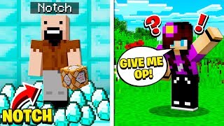 I PRETENDED to be NOTCH in Minecraft and this happened [upl. by Tamaru]