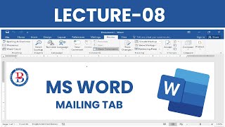 Microsoft Word Mailings Tab Complete  MS Word Tutorial  Microsoft Word for Beginners [upl. by Loesceke900]