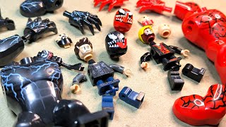 Lego Marvels Venom  Carnege  Eddie Brock  Cletus Kasady  Minifigures Lego unofficial [upl. by Naeerb262]