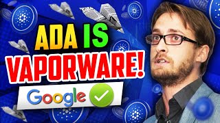 Chris Burniske ADA is VAPORWARE  Cardano Integrated in Google  Cardano ADA News [upl. by Odella]