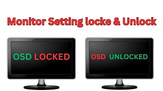 How do I fix OSD locked monitor Menu Automatic Popup in Led Lcd Monitor  2023 unlocked osd PC [upl. by Beverlie]