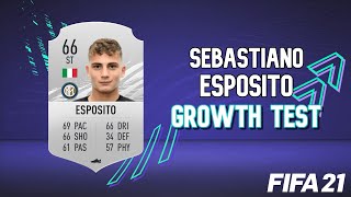 Sebastiano Esposito Growth Test FIFA 21 Career Mode [upl. by Fillian]