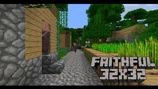 como baixar e instalar a textura faithful 32x32 e 64x64 tutorial [upl. by Hurwit]