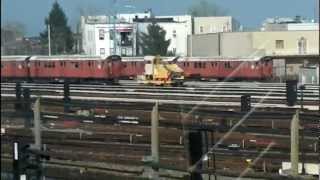 A blast from the past NYC Redbirds at 180th Street yard [upl. by Ddal709]