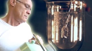 Pouring Mercury into Liquid Nitrogen slow motion [upl. by Kemp]