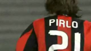 Parma vs Milan 01 02102010 Pirlo goal 01 [upl. by Ihsakat216]