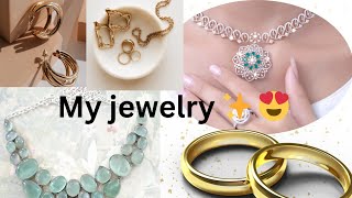 My jewelry collection 😍 How to organize and Style with fashion [upl. by Kurtz]