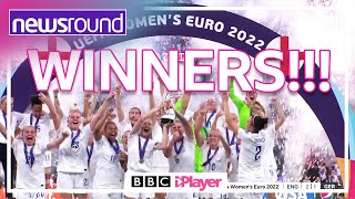 ENGLAND LIONESSES WIN EURO 2022 🏴󠁧󠁢󠁥󠁮󠁧󠁿  Final Highlights and Fans React  Newsround [upl. by Ydoj]