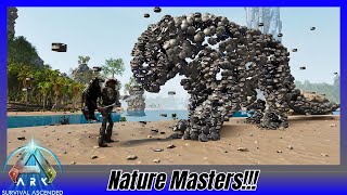 Fighting all the nature Masters Ark Survival Ascended Omega Mod [upl. by Ku]