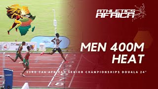 Men’s 400m Round 1 Heat 3  DOUALA 24  23rd CAA African Athletics Senior Championships [upl. by Eob]