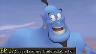 Kingdom Hearts Final Mix Playthrough pt 17 Unbeatable Pot Save Jasmine [upl. by Maris160]