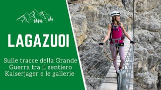 CORTINA DAMPEZZO cosa vedere  Via ferrata Kaiserjager e le gallerie del Lagazuoi [upl. by Germayne]