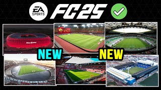 EA FC 25 NEWS  13 NEW CONFIRMED LICENSED STADIUMS ✅ [upl. by Ty]