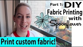 Fabric Printing Part 1 How to Use Spoonflower Designer Vlog [upl. by Eenalem298]