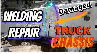 TRY THIS Truck Chassis Welding Repair Project  Rescue [upl. by Wenona]