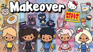 Hello Kitty and Friends Makeover😋🤩💝✨Toca Cam [upl. by Ahseit]