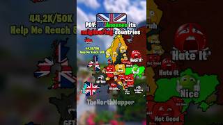 POV UK Annexes its neighboring countries mapper mapchart mapping memes viral edit europe [upl. by Anoek793]