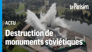 La Lettonie et l’Estonie détruisent des monuments datant de l’ère soviétique [upl. by Pickard5]