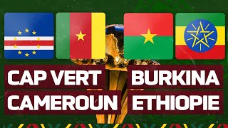 🔴🎥 🇨🇻 🇨🇲 CAP VERT  CAMEROUN  🇧🇫 🇪🇹 BURKINA FASO  ETHIOPIE  CAN 2021 EN LIVE  DIRECT [upl. by Auqinehs324]