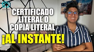 Cómo tramitar tu certificado o copia literal al instante via web de la SUNARP 2024 [upl. by Llebpmac]