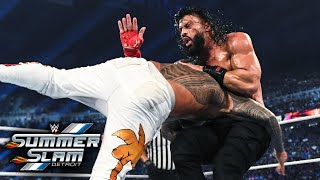 Reigns vs Uso  Tribal Combat for Undisputed WWE Universal Championship SummerSlam 2023 Highlights [upl. by Olaf]