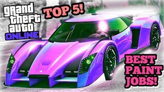 TOP 5 AWESOME PAINT JOBS FOR THE NEW OVERFLOD AUTARCH  GTA V ONLINE [upl. by Nnayllas]