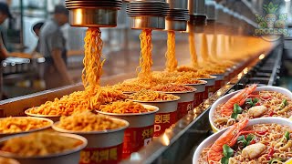 Inside the Instant Noodles Factory  Noodles Factory Process [upl. by Aratal843]