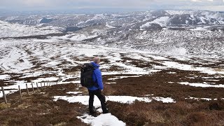 Linhope Spout Waterfall amp Hedgehope The Cheviots 13th March 2018 [upl. by Emmons830]